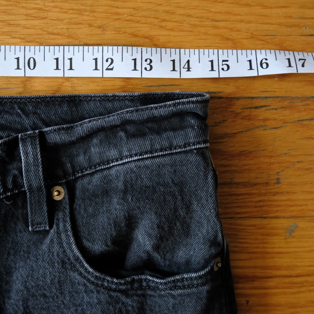 Levi's Ribcage Boot Jeans High Rise Black Denim Bootcut Size 29 Ultra High Waist - Picture 3 of 10